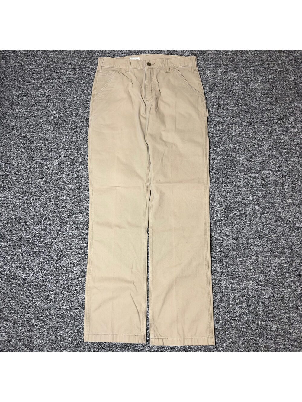 Carhartt Relaxed Fit Twill Pants Mens 33x34 Khaki Workwear